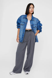 Essentials Double Pleat Straight Leg Trouser