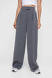 Essentials Double Pleat Straight Leg Trouser