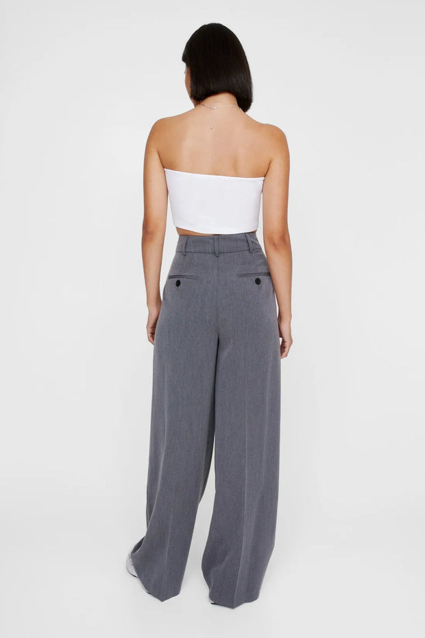 Essentials Double Pleat Straight Leg Trouser