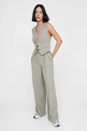 Essentials Double Pleat Straight Leg Trouser