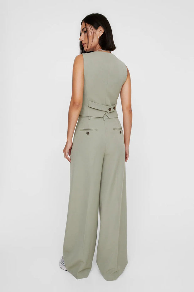 Essentials Double Pleat Straight Leg Trouser