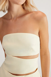 Premium Tailored Cut Out Bustier Top